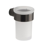PIRENEI sklenka, mléčné sklo, gun metal PI1081