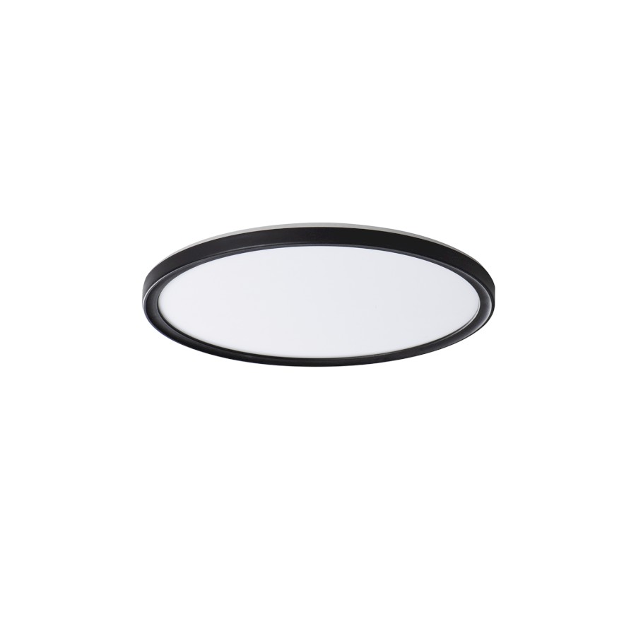 AZPO stropní LED svítidlo, ø 225mm, 11,8W, IP54, černá mat 31501