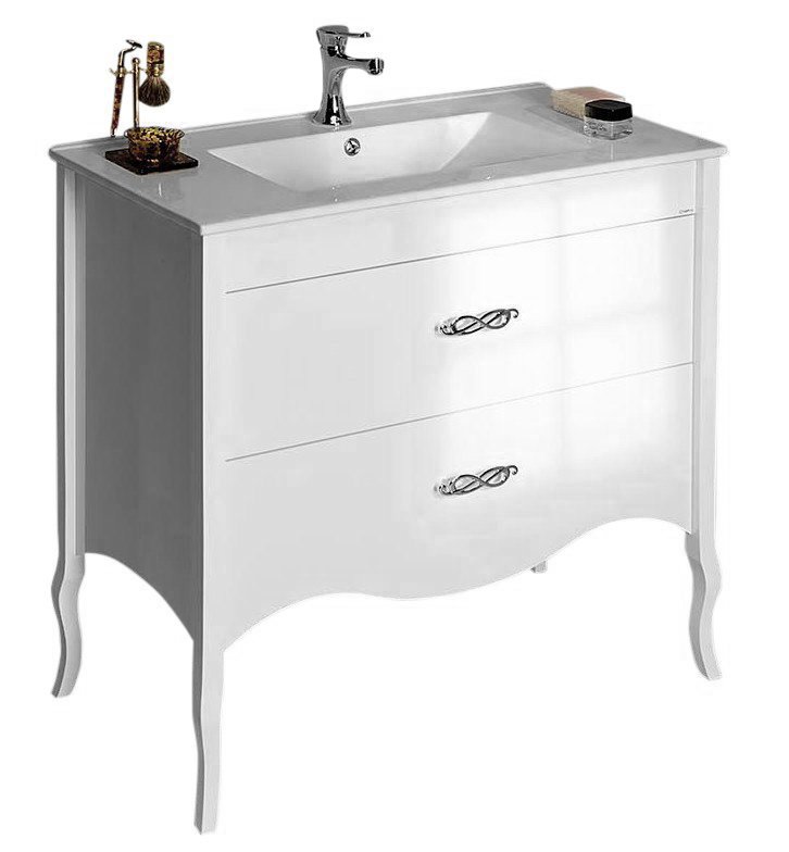 SALMA umyvadlová skříňka 75x85x45cm, bílá SA075-3030