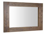 BRAND zrcadlo v dřevěném rámu 100x80cm, mořený smrk BA056S