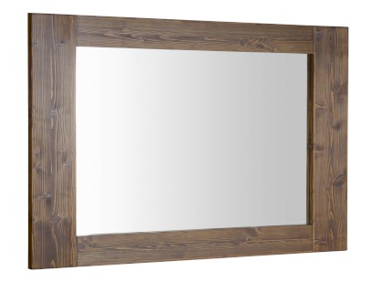 BRAND zrcadlo v dřevěném rámu 100x80cm, mořený smrk BA056S