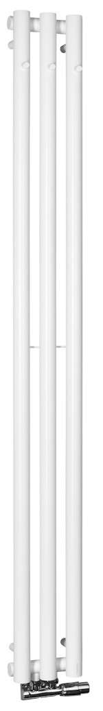 IZ127T (57648) PILON otopné těleso 196x1800mm, se třemi háčky pro ručník, bílá mat IZ127T