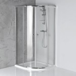 ARLETA čtvrtkruhová sprchová zástěna 800x800mm, čiré sklo HLS800Y