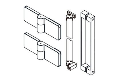 TRINITY komponenty pro dveře do niky, chrom, levé GT12LCH