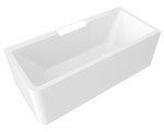 73836MR.101 (60687) CASCATA R MONOLITH obdélníková vana 180x80x60cm, kaskáda bílá 73836MR.101
