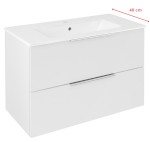 CR792-3030 (59309) CIRASA umyvadlová skříňka 78x54x39cm, bílá lesk CR792-3030