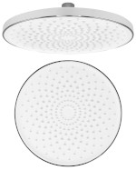 SK852 (53341) Hlavová sprcha, průměr 220mm, silikon trysky, ABS/chrom/bílá SK852