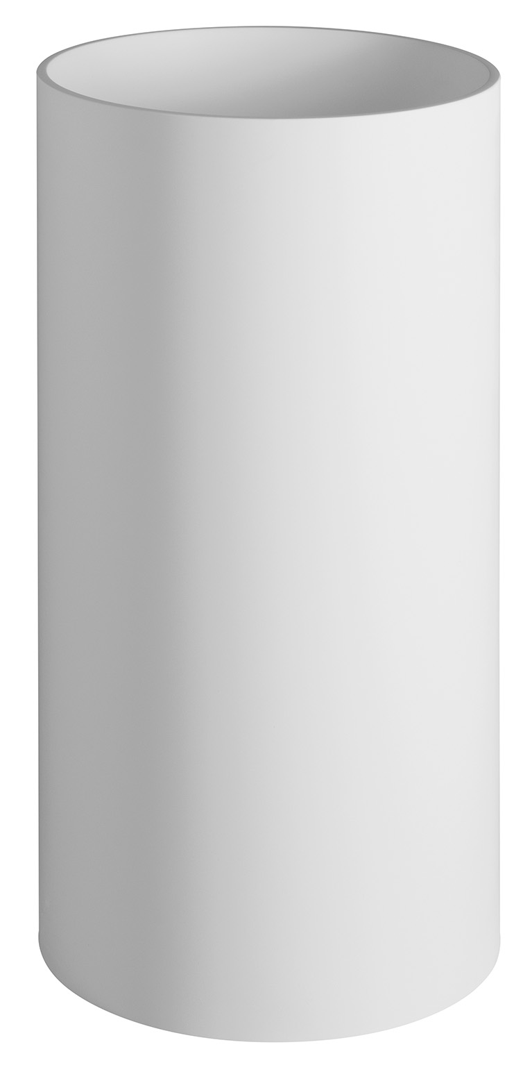 AT435 (49146) ALTONA umyvadlo volně stojící, litý mramor, průměr 43,5x85cm, kryt výpusti, bílá mat AT435