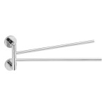 WS021 (56798) LARISSA dvojitý držák ručníků otočný 350mm, chrom WS021