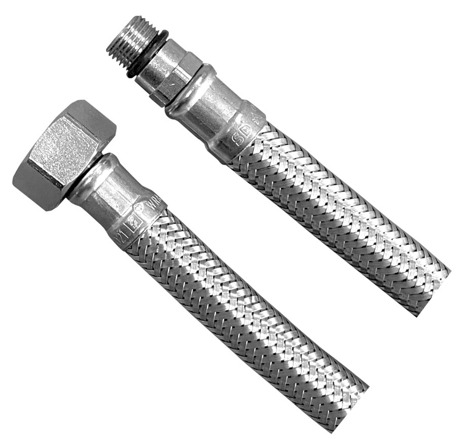 33128 (48610) Flexibilní nerezová hadice M12x1/2