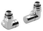 CORNER SIMPLY připojovací sada ventilů triaxiální, pravé provedení, chrom CP130S