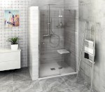 FORTIS sprchové dveře do niky 1000mm, čiré sklo, pravé FL1410R