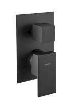 SPECTRE podomítková sprchová baterie, 3 výstupy, černá mat 1102-77B
