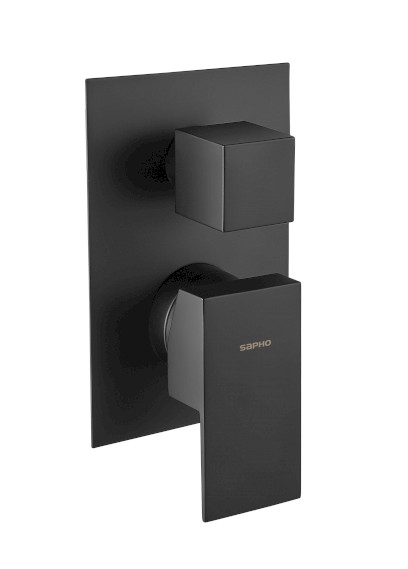 SPECTRE podomítková sprchová baterie, 3 výstupy, černá mat 1102-77B