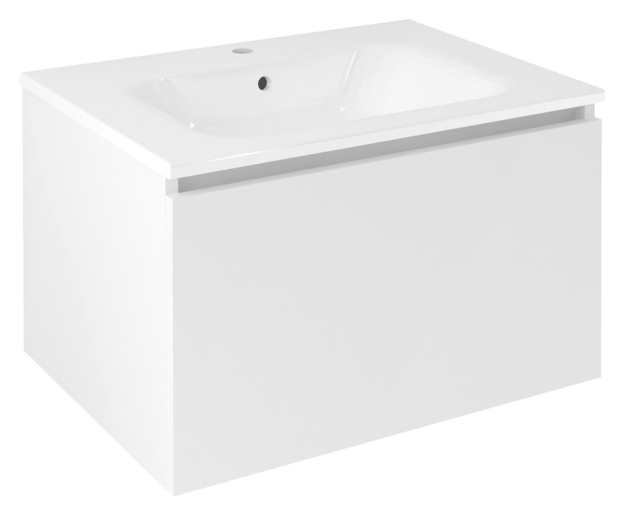LE070-3131 (54925) LOREA umyvadlová skříňka 70x44x51,2cm, 1x zásuvka, bílá mat LE070-3131