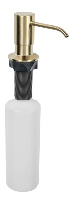 SP023GB (52067) Zápustný dávkovač mýdla, kulatý, zlato mat SP023GB