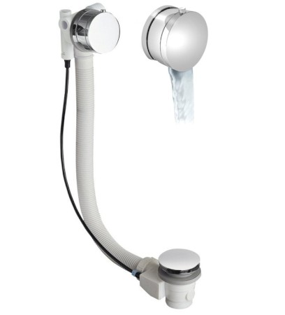 Vanová souprava s napouštěním, bovden, délka 575mm, zátka 72mm, chrom 71684