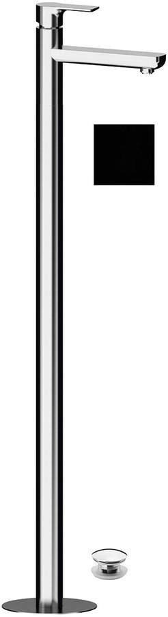 PAX umyvadlová baterie s připojením do podlahy, černá mat XA16/15