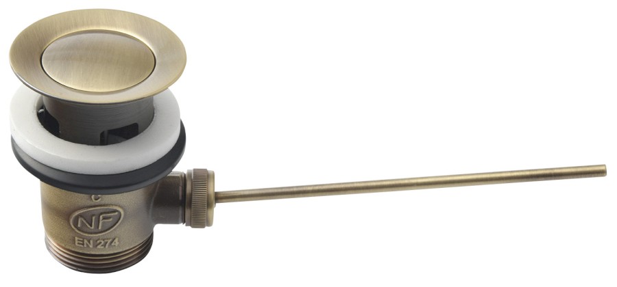 Umyvadlová výpust s táhlem, bronz SCA16