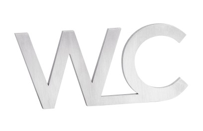 Cedule WC, 80x35x2mm, nerez mat XP129