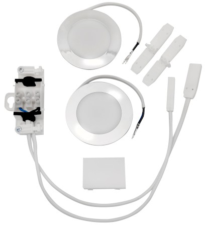 Sada LED osvětlení 2x2W, 4000K, 230V pro galerky KORIN, KAWA, ZOJA/KERAMIA FRESH NC-P023-KS