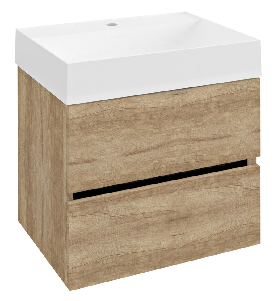 DT060-2222 (47697) ODETTA umyvadlová skříňka 57x50x43,5cm, dub alabama DT060-2222