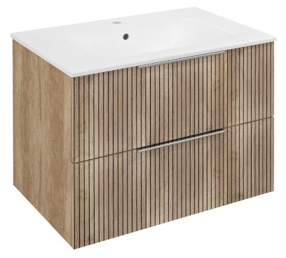 CIRASA STRIP umyvadlová skříňka 69,8x52x46cm, dub Alabama CR701-2322