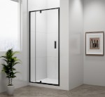 EASY BLACK sprchové dveře otočné 880-1020mm, čiré sklo EL1715B