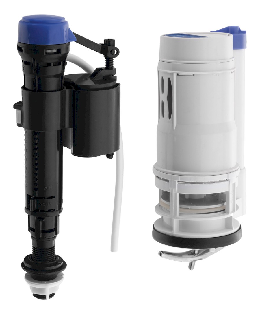 NDPT520-2 (56514) Splachovací mechanismus s DUAL tlačítkem 49mm, spodní napouštění 1/2