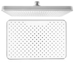 SK152 (53262) Hlavová sprcha, 205x305mm, silikon trysky, ABS/chrom/bílá SK152