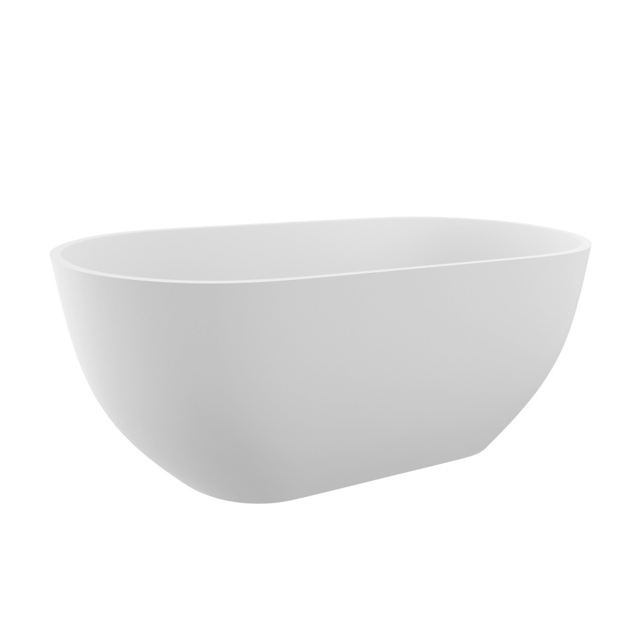 72843 (25252) REDUTA volně stojící vana litý mramor 150x75x46cm, bílá 72843