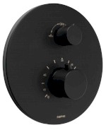 Podomítková sprchová termostatická baterie, box, 2 výstupy, černá mat RH396B