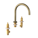 ULTRAMIX tělo tříprvkové stojánkové umyvadlové baterie, zlato mat UT017G-1