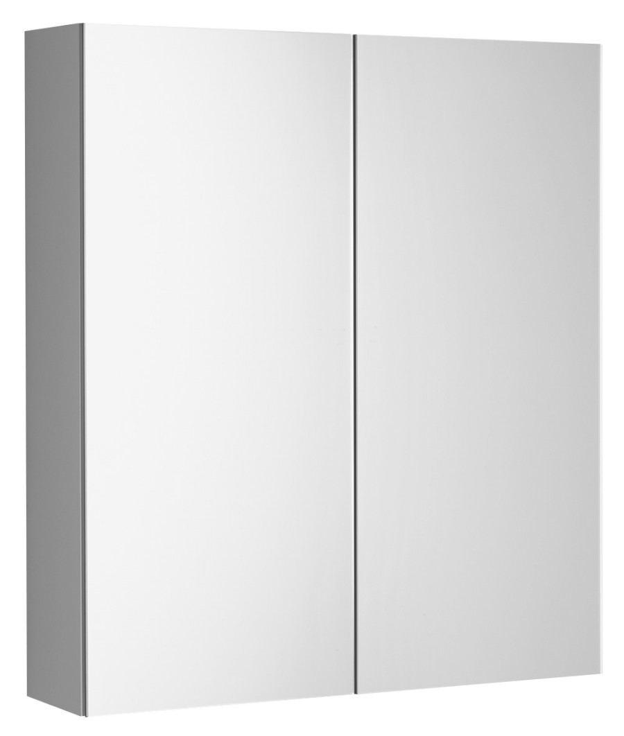 501.200.0 (52833) NEON koupelnová galerka, oboustranné zrcadlo, 60x66,5cm, bílá 501.200.0