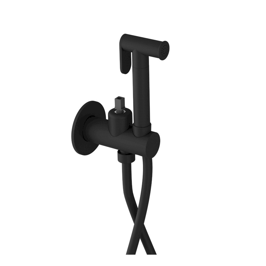 ULTRAMIX tělo podomítkové bidetové baterie se Stop sprškou, kulatá, černá mat UT013B-1