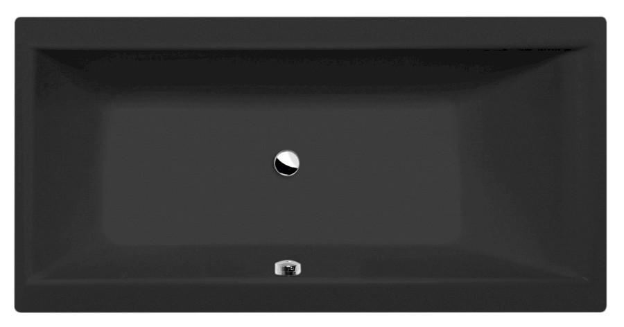 27611.21 (43762) CLEO obdélníková vana 150x75x48cm, černá mat 27611.21