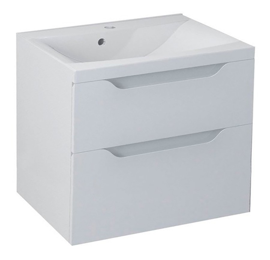 WA060-3030 (21311) WAVE umyvadlová skříňka 60x65x47,8cm, bílá WA060-3030