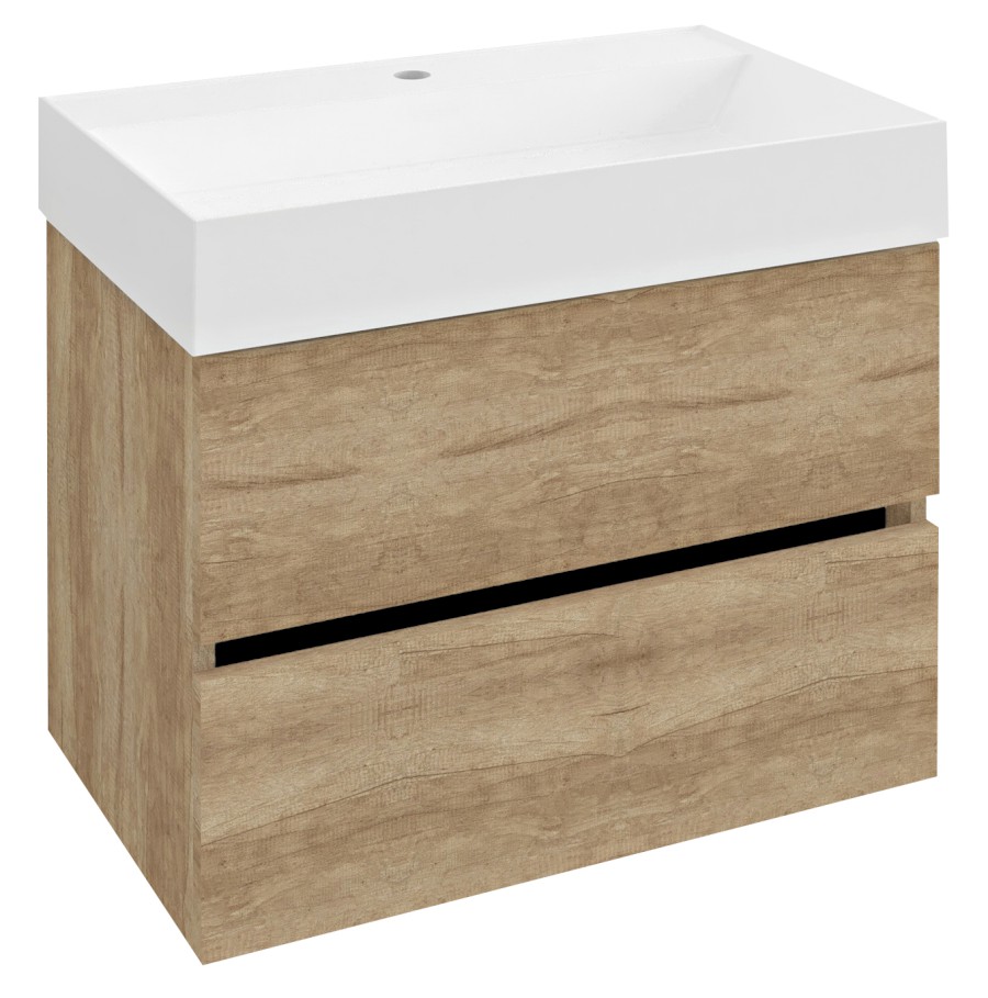 DT070-2222 (50649) ODETTA umyvadlová skříňka 67x50x43,5cm, dub alabama DT070-2222