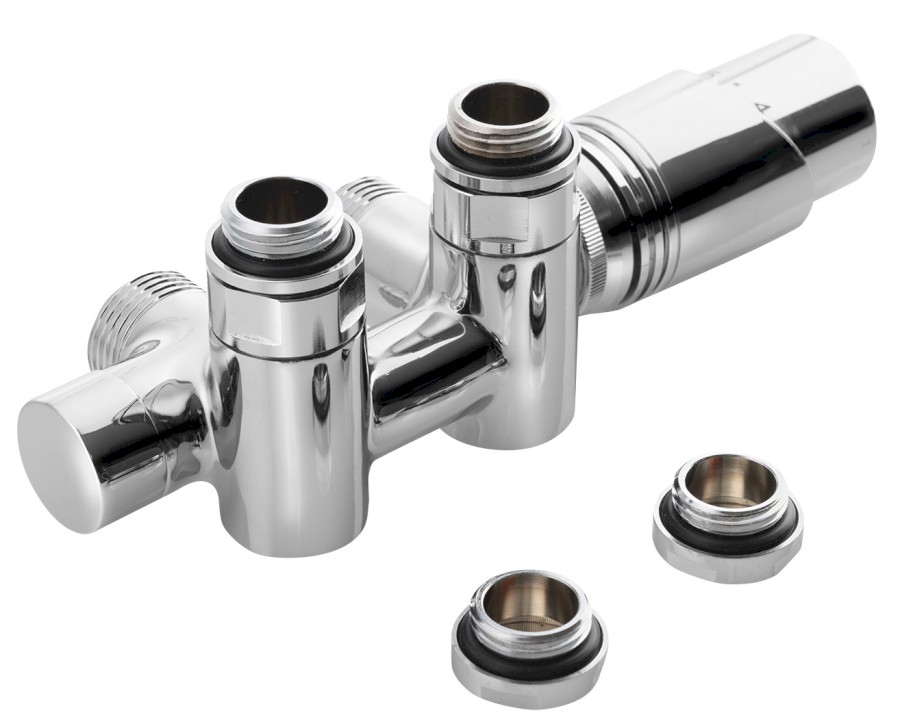 600.331.1 (52810) WICHER COMBI připojovací sada termostatická pro středové připojení 50mm, chrom 600.331.1