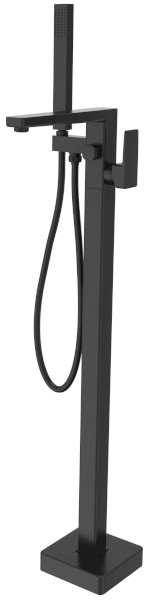 TURSI vanová baterie s připojením do podlahy, černá mat TI021B