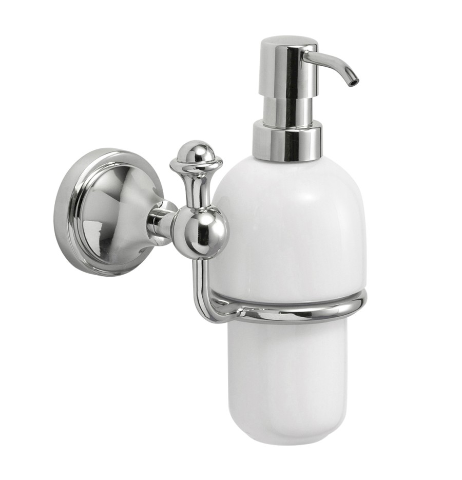 NV8013 (52214) NEVIS dávkovač mýdla, keramika, chrom NV8013