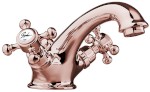 ANTEA stojánková umyvadlová baterie s výpustí, růžové zlato 3177