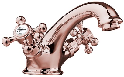 ANTEA stojánková umyvadlová baterie s výpustí, růžové zlato 3177