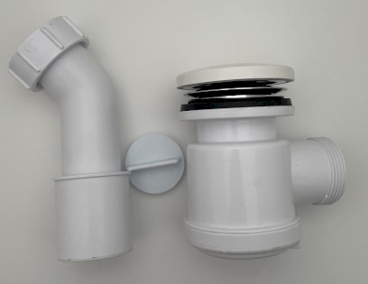 Sifon, průměr 50mm, DN50, krytka litý mramor, bílá 303700000266