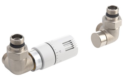 ECO připojovací sada termostatická, levá, nikl/bílá CP9911LS
