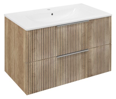 CIRASA STRIP umyvadlová skříňka 79,8x52x46cm, dub alabama CR801-2322