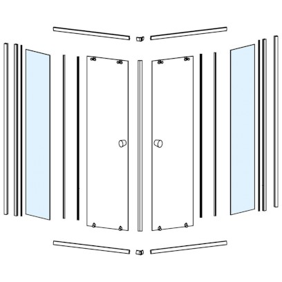 Sklo pro HLF808Y, pevná část NDHLF808Y-1