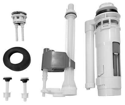 Splachovací souprava s DUAL tlačítkem, spodní napouštění 1/2