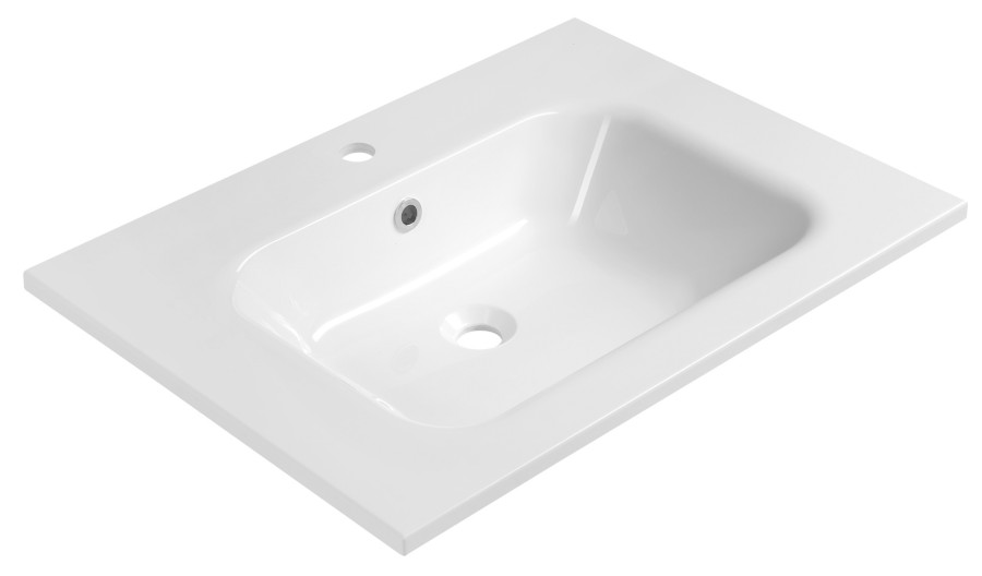 AC071 (62078) ARECA umyvadlo, litý mramor, 71x51,5cm, bílá AC071