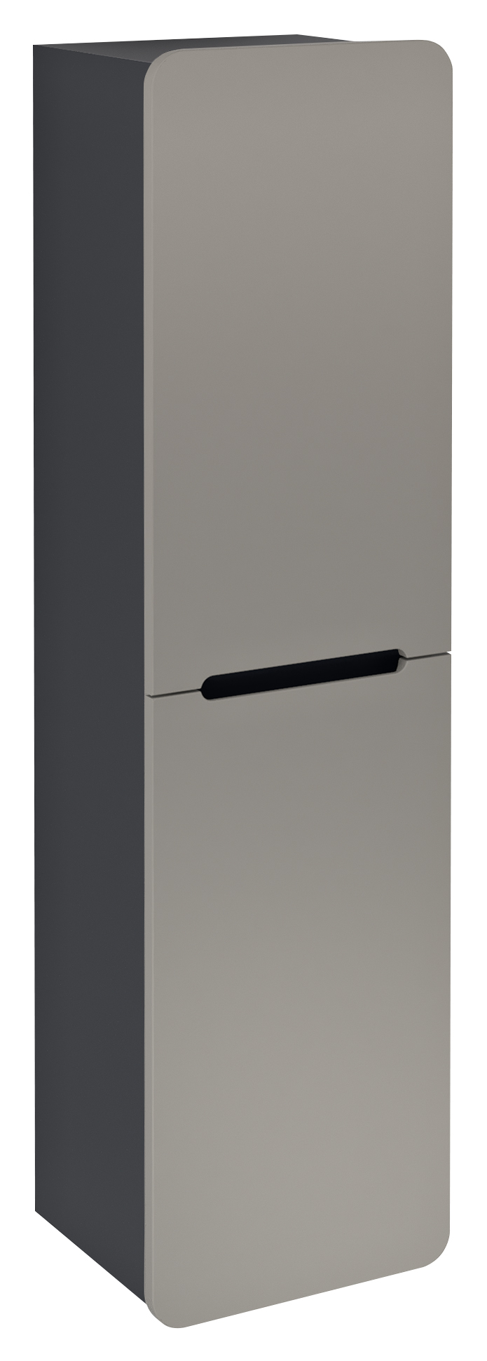 KR350-4334 (58774) KERALA skříňka vysoká 38x143x32cm, 2x dvířka, levá/pravá, agila/antracit matný KR350-4334